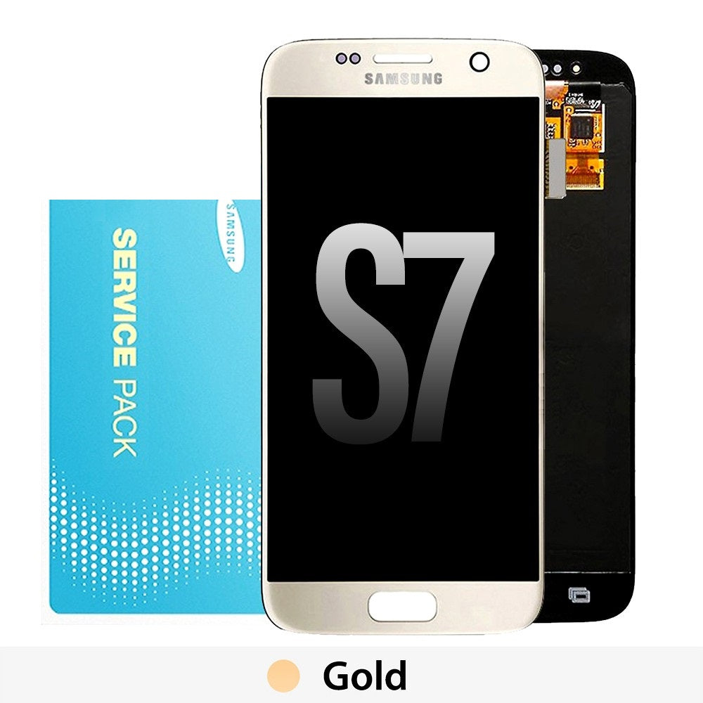 Samsung Galaxy S7 G930F OLED Screen Replacement Digitizer (Gold)-Gold Samsung Galaxy S7 G930F OLED Screen Replacement Digitizer (Gold)-Gold